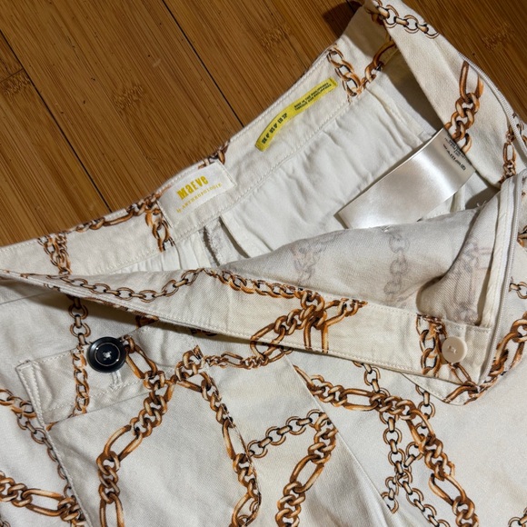 Anthropologie Maeve Chain Print Palazzo Pants Size 0 - Picture 6 of 16